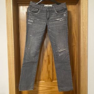 Abercrombie & Fitch grey Jean size 6